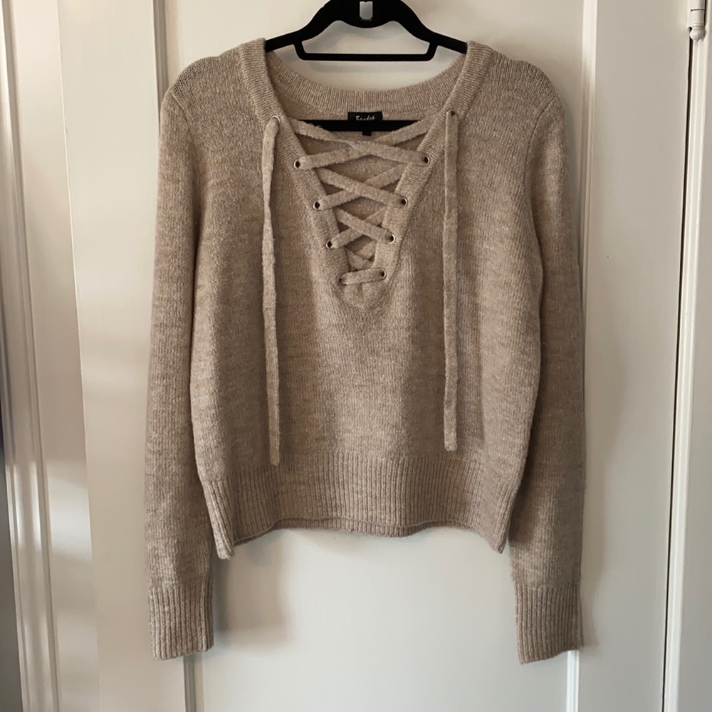 Bardot Brigitte | Lace Up Sweater